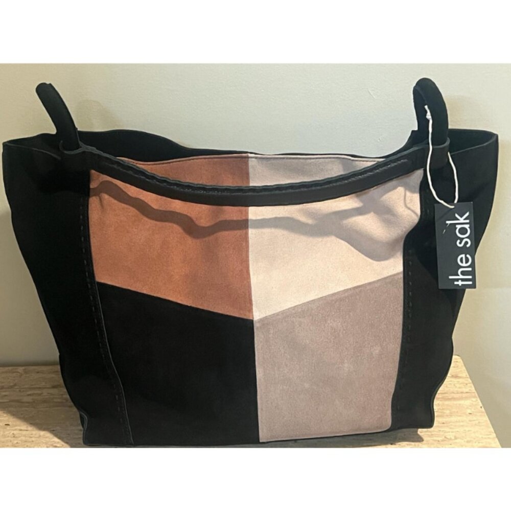 NWT The Sak Los Feliz Tote Neutral Suede